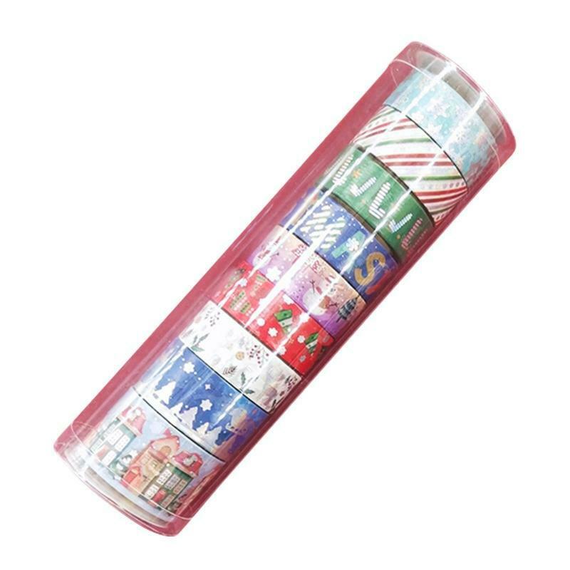 9pcs/set Christmas Washi Tapes Snowman Tree Patterns Tape for Adults Kids DIY