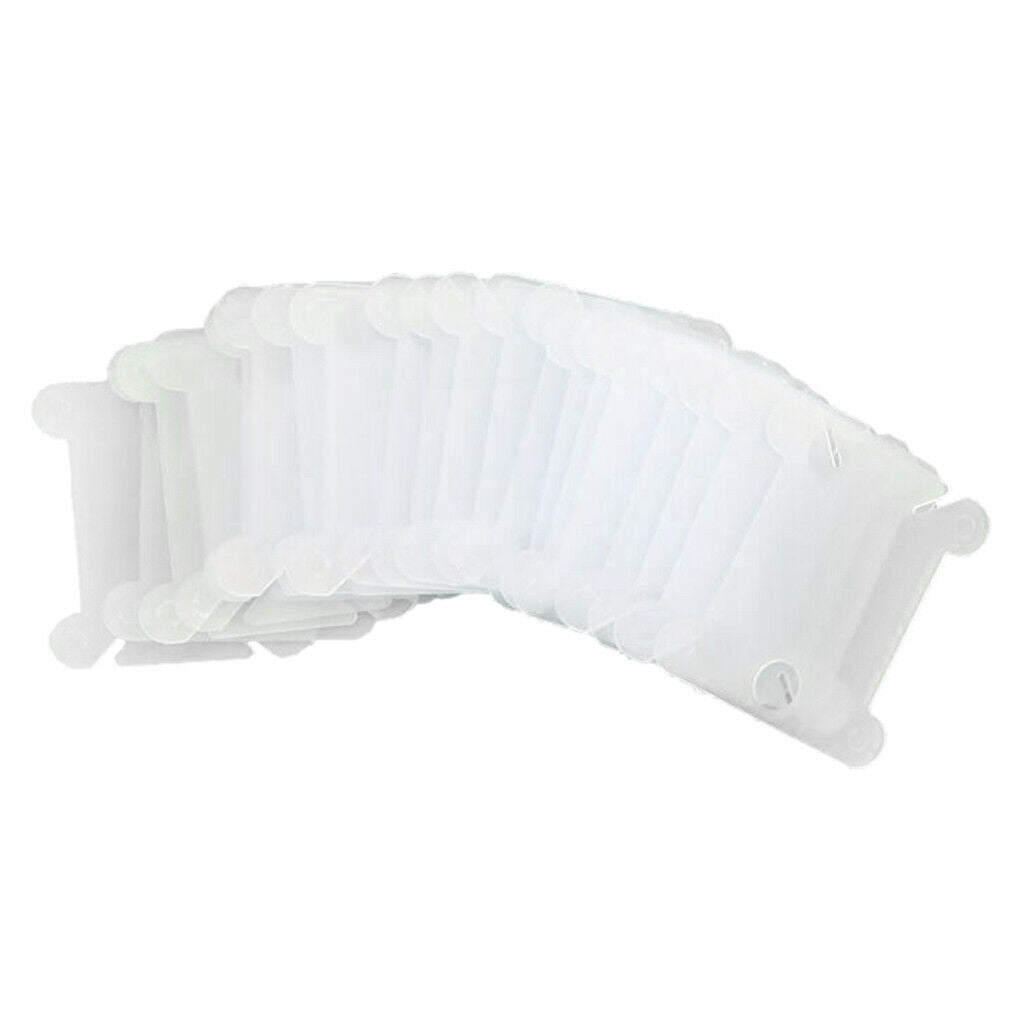 240pcs Plastic Bobbins Embroidery Floss Craft Storage Cross Stitch Thread Winder