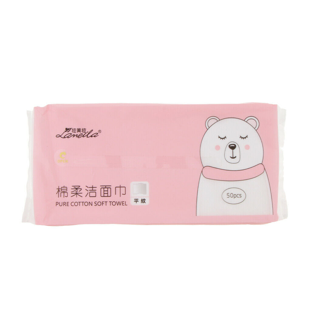 Makeup Facial Soft Cut Cotton Pads 20x20 Cm 50 Sheets