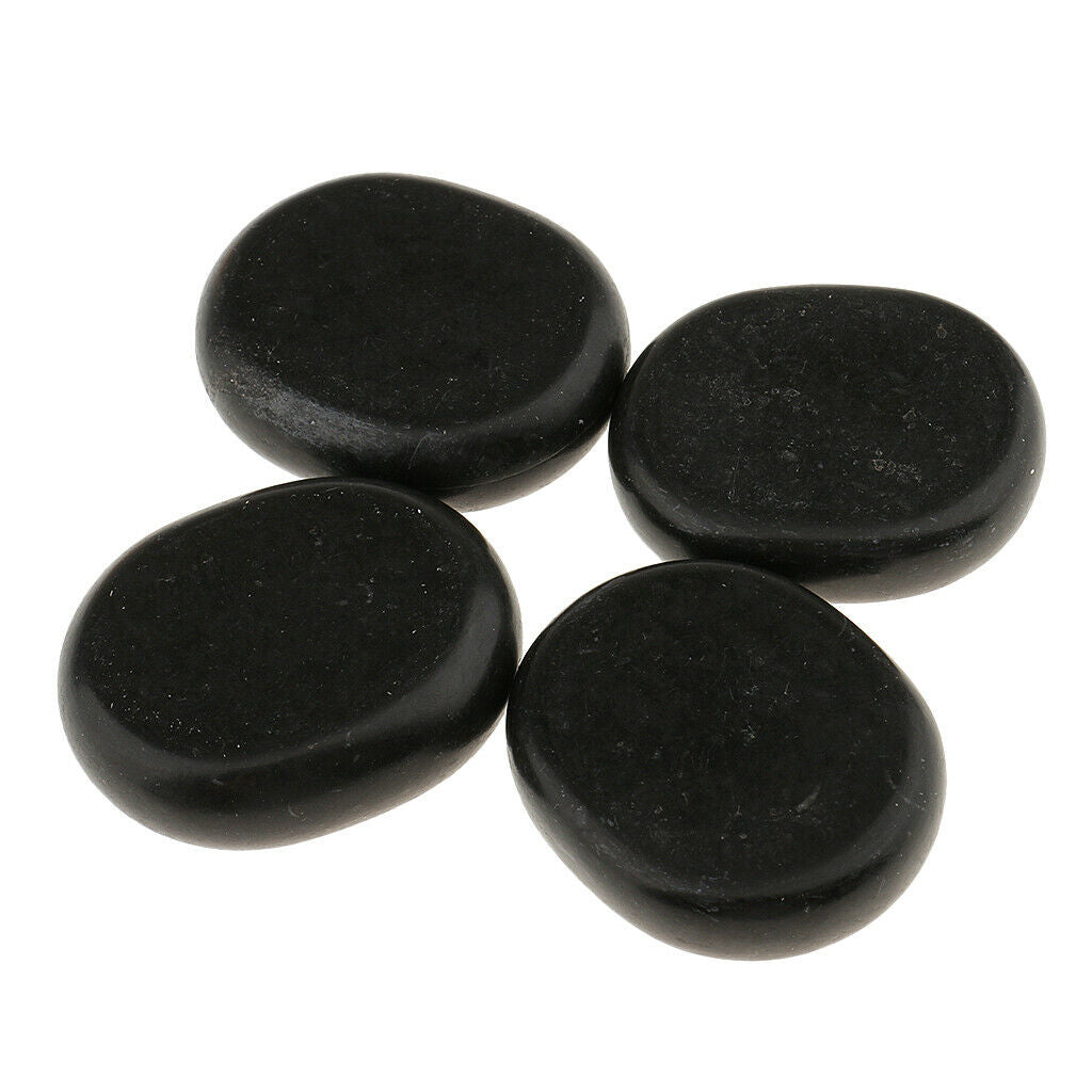 4 Pieces Hot Spa Rock Basalt Stones Massage Therapy Body Massage 6x5cm