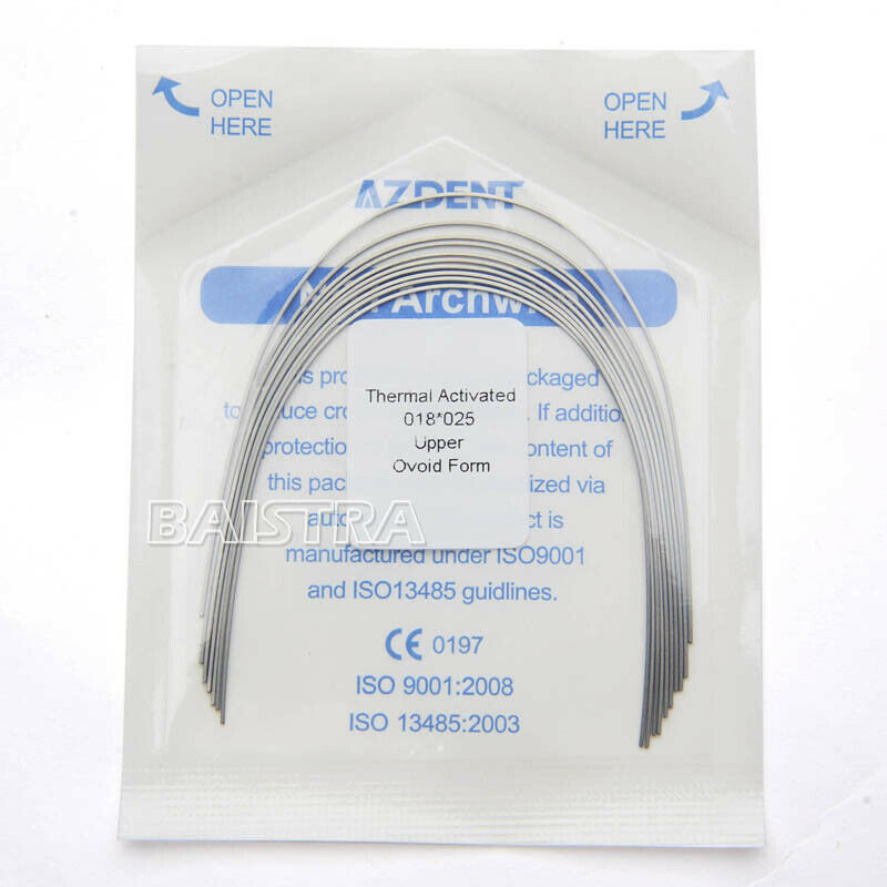 300 Packs Dental Orthodontic Heat Thermal Activated Niti Rectangular Arch Wires