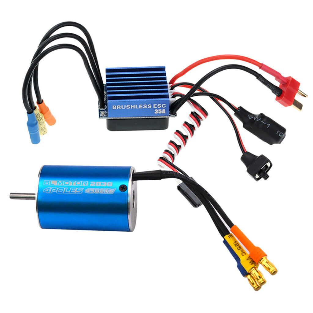 Super 2838 4P Brushless Motorcycle Brushless with 35A Controller for Car