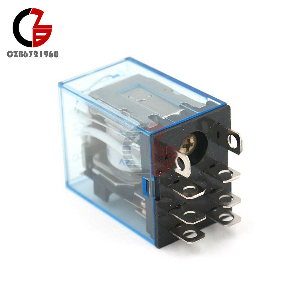 2PCS LY2NJ DC 12V 10A Relay 8 Pin Small Omron Relay Module Coil DPDT