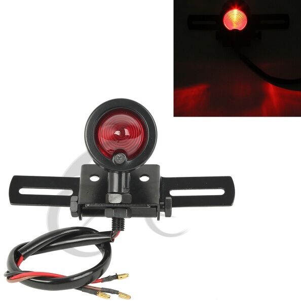 Motorcycle LED Turn Signal Brake License Plate Integrated Rear Tail Light