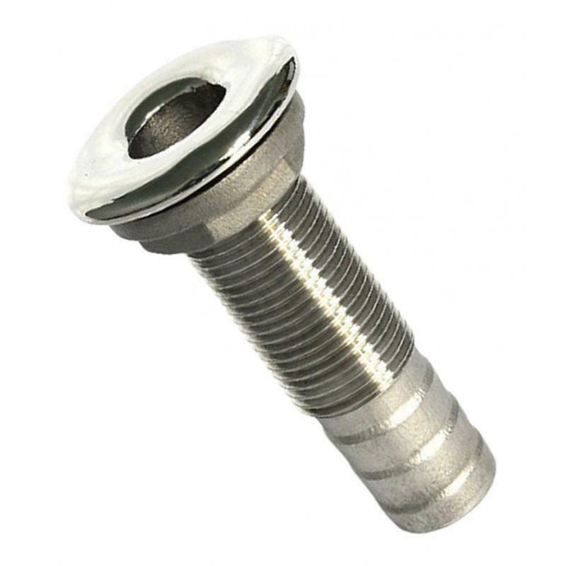 1-1/2'' Boat Thru Hull Fitting Marine Yacht Hose Connector Stainless