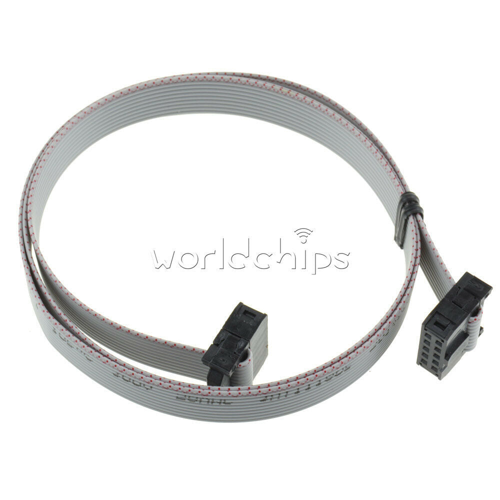 10Pcs 70CM 10 Pin USBISP USBASP JTAG AVR Download Wire Ribbon Cable 2.54mm new