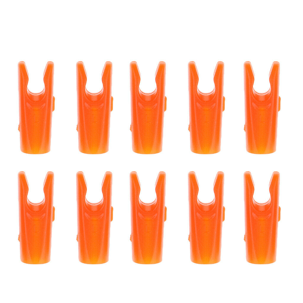 20 Pieces Orange Archery Hunting Bow Arrow Insert Pin Nock SHAFT TAILS