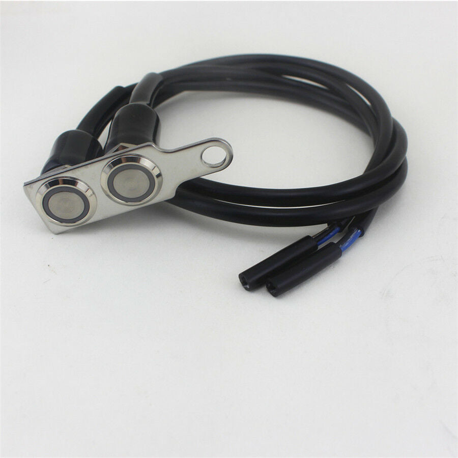 Motorcycle Handlebar Fog Headlight ON/OFF Dual Buttons Manual-return Lock Switch