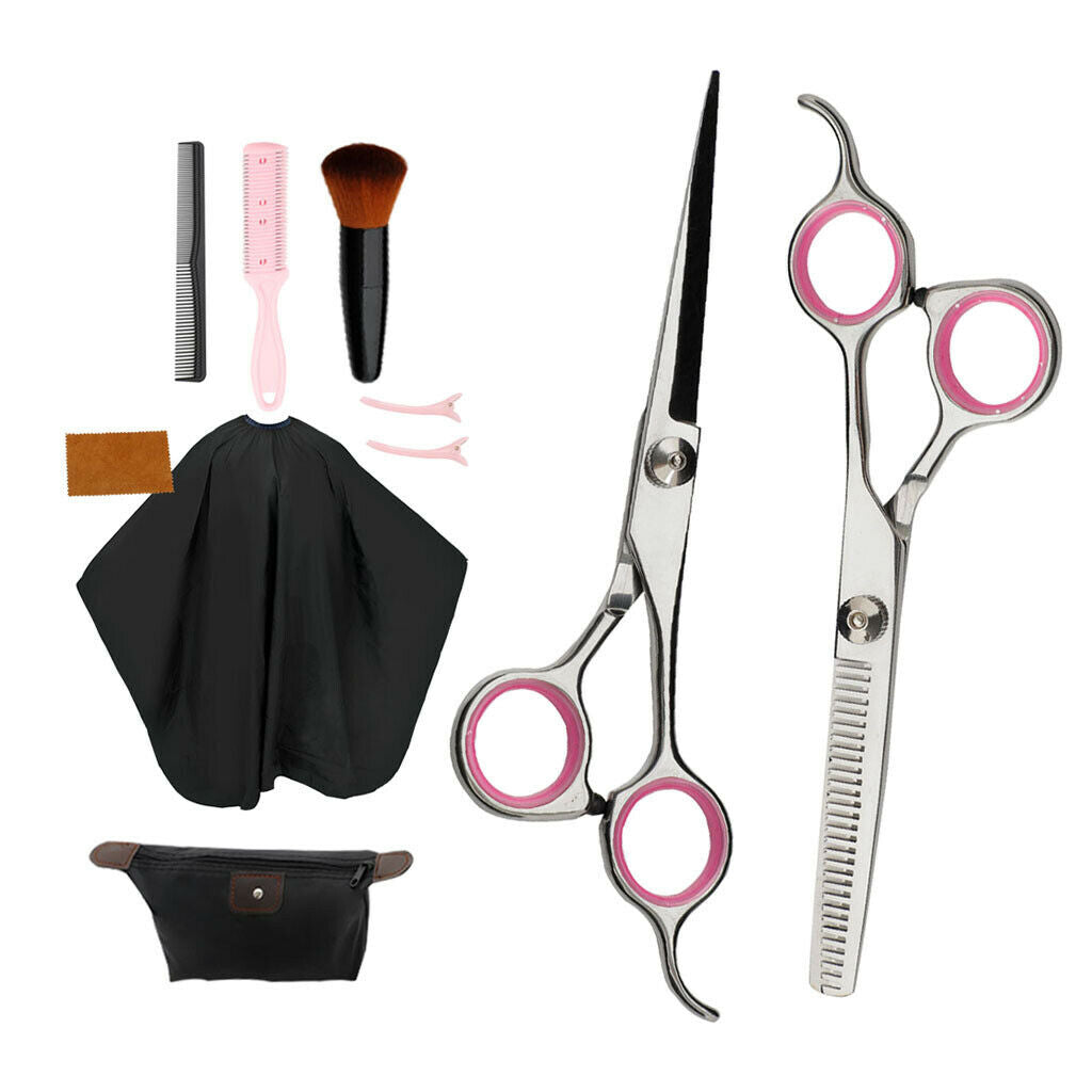 Hair Cutting Hairdressing Scissors Set and Accessories for Men Women C