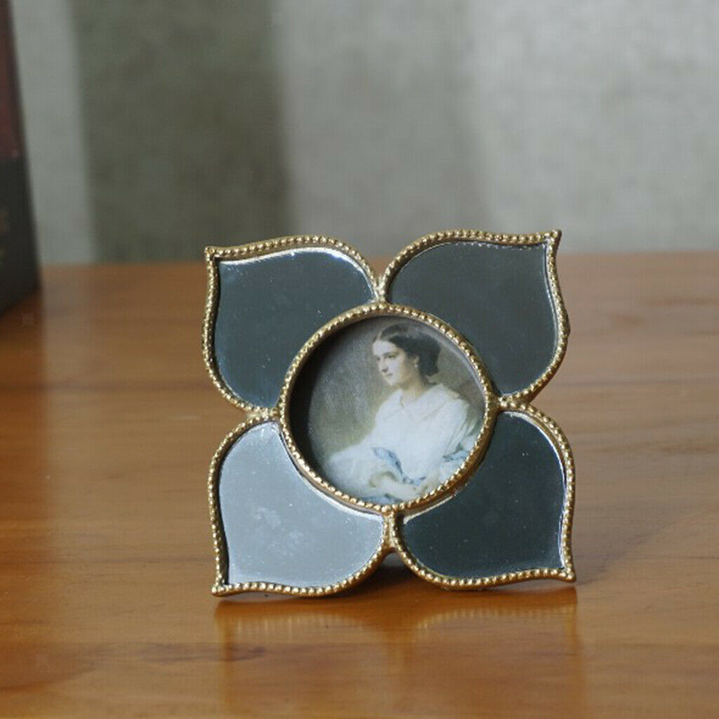 Nordic Art Mirror Makeup Mirror Photo Frame Mirror Golden Ornaments Gift