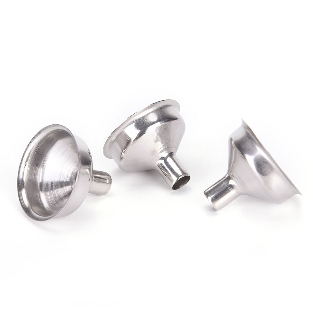 5x Stainless Steel Funnel Filler for All Kinds of Hip Flasks Whiskey  Wine PR SJ