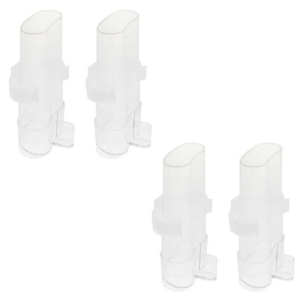 4 pcs Bird Pet Drinker Feeder Food Waterer for Aviary Cage Budgie Lovebird