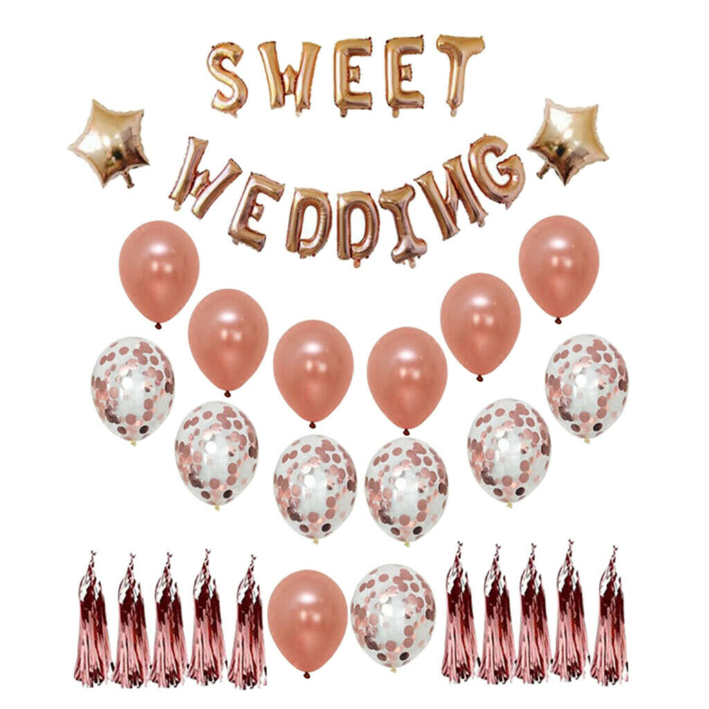 Balloons Banner Set for Engagement Romantic Proposal Party Decoration