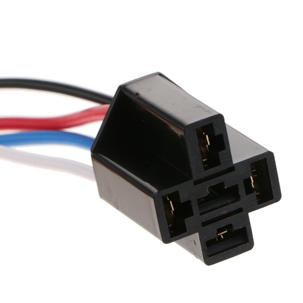 DC 12V Car SPST Automotive Relay 4 Pin 4 Wires with Harness Socket 40 Amp