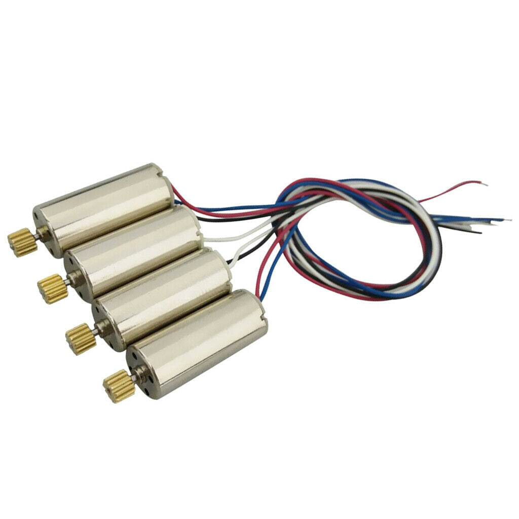 Count 4 RC Drone Upgrade Parts Airplane Spare Parts Motor Positive and Negative