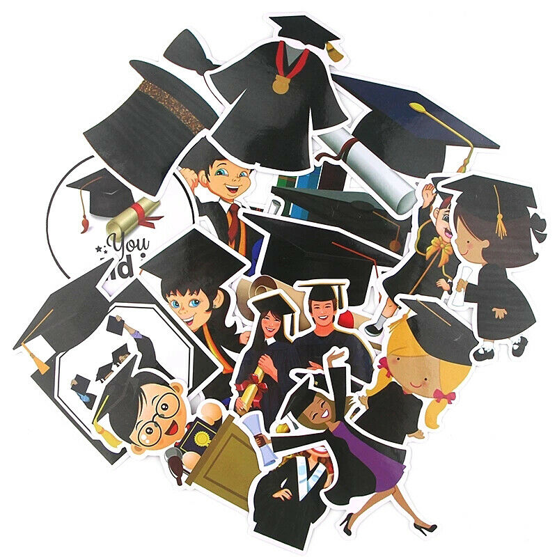 16Pcs/set We Graduated Stickers PVC Stickers For Notebook Scrapbooking St.l8
