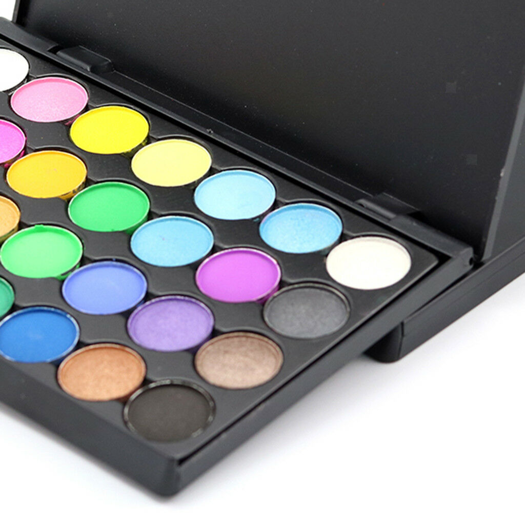 28 Shimmer Matte Colors Eye Shadow Set Bright Neon Eyeshadow Sleek Palette