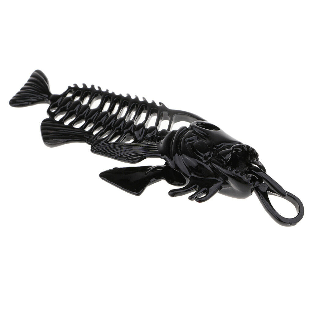 Skeleton Charms Pendants 91mm for Clothing Bag Hanging Decoration Black