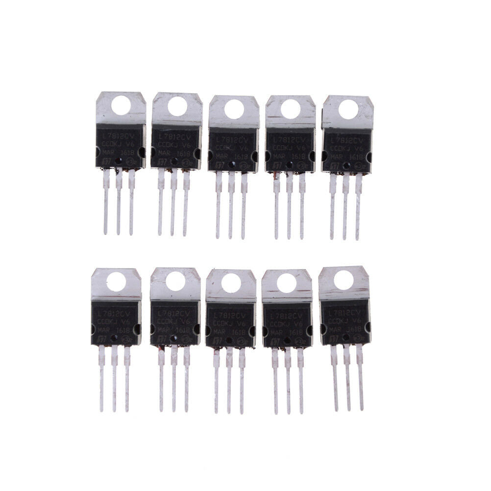 10x IC L7812CV L7812 TO-220 12V Voltage Regulat.l8