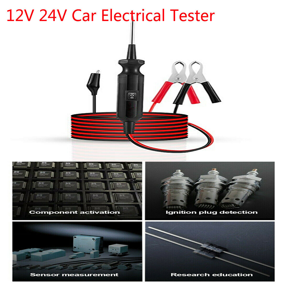12V 24V Car Electrical System Diagnostic Power Supply Probe Circuit Tester