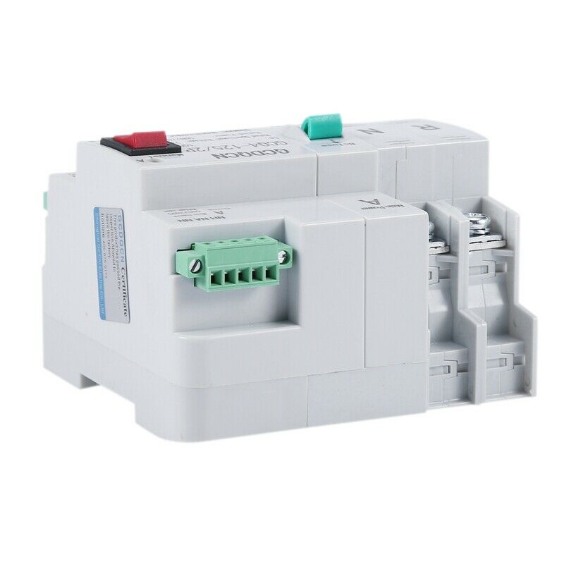 Dual-Power Automatic Transfer Switch 2P 100A Household 35mm Rail Installation Q5