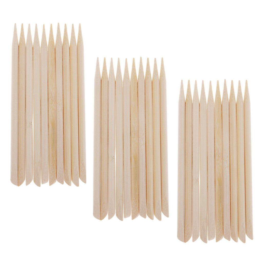 30x Wooden Stylus Brush Wood Scratch Sticks Accessories Scratch Art Surfaces