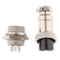 GX16 Waterproof 5-Pin Aviation Pug Male+Female Panel Metal Connector Socket