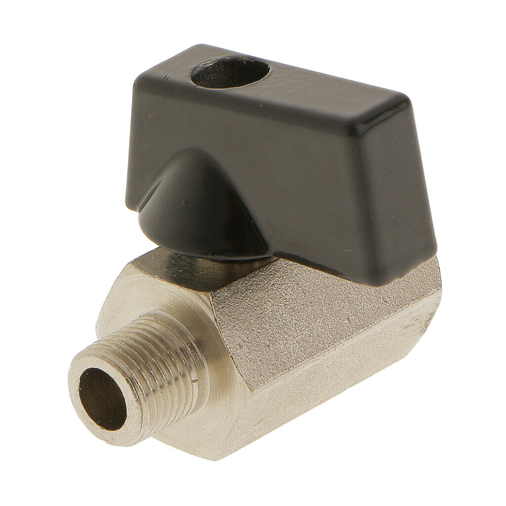 4Pcs 1/8" Female/Male NPT Brass Ball Valve Shut Off Switch Sand Blast