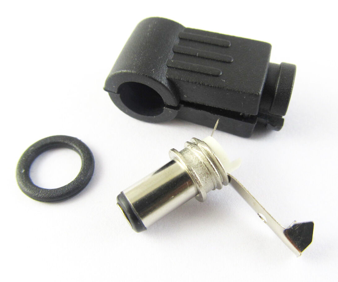 1pc 2.5x5.5mm 5525 Plug Angle 90 degree L Shaped DC Power Connectors plastic
