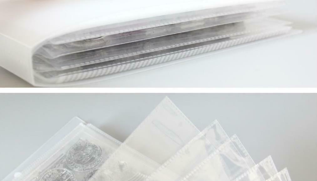 80 Pcs Clear Stamps & Die Storage Box Seal Album Pocket Holder Organizer Crafts