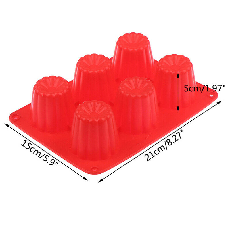 DIY Silicone Candle Mold For Handmade Making Cylinder Aroma Wax 6 Cavity .l8