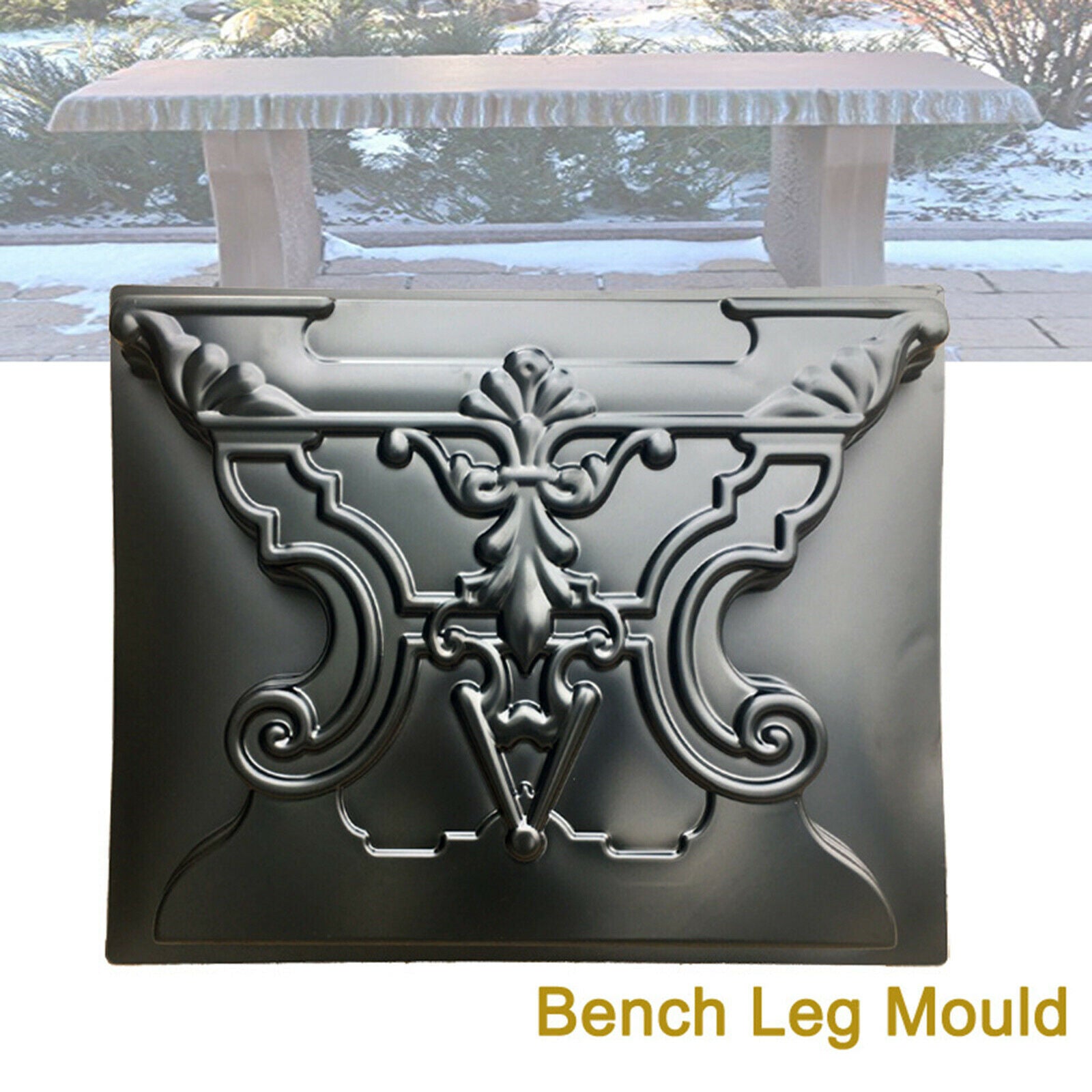 Garden Simulation Bench Leg Mold Plastic Cement Concrete Mould Walk Road