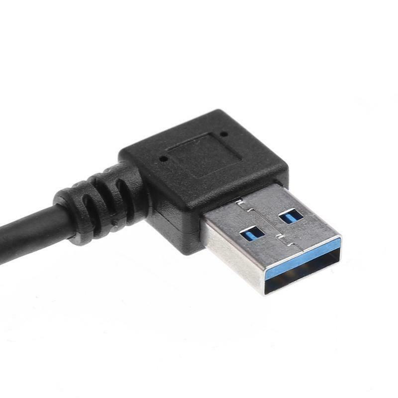 USB 3.0 A Left/Right Angle 90 Degree Male To Female Adapter Cable Extension Cord