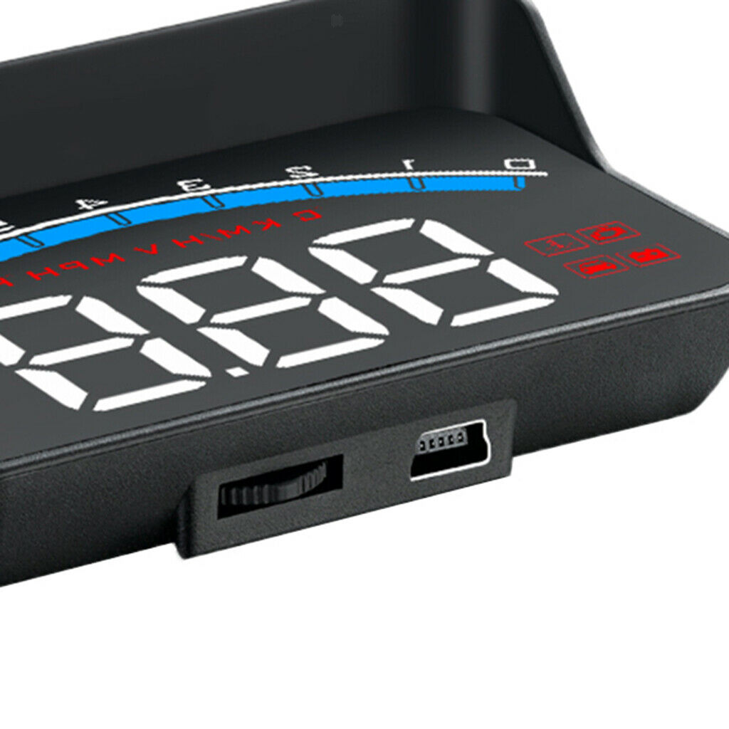 3.5" Universal ODBII Tachometer Voltage LED M6S Car HUD Display Projector