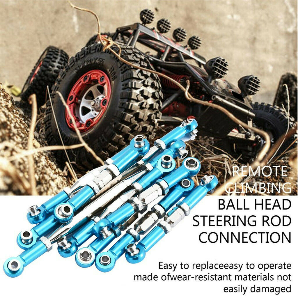 9 Pieces Servo Linkage Pulling Steering Rod for WLtoys 12428 FY-03 RC Car