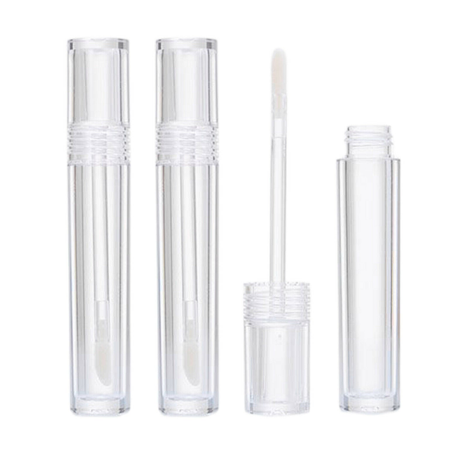 3 Pcs 5ml Empty Clear Lip Gloss Tubes Bottle Makeup Containers Refillable