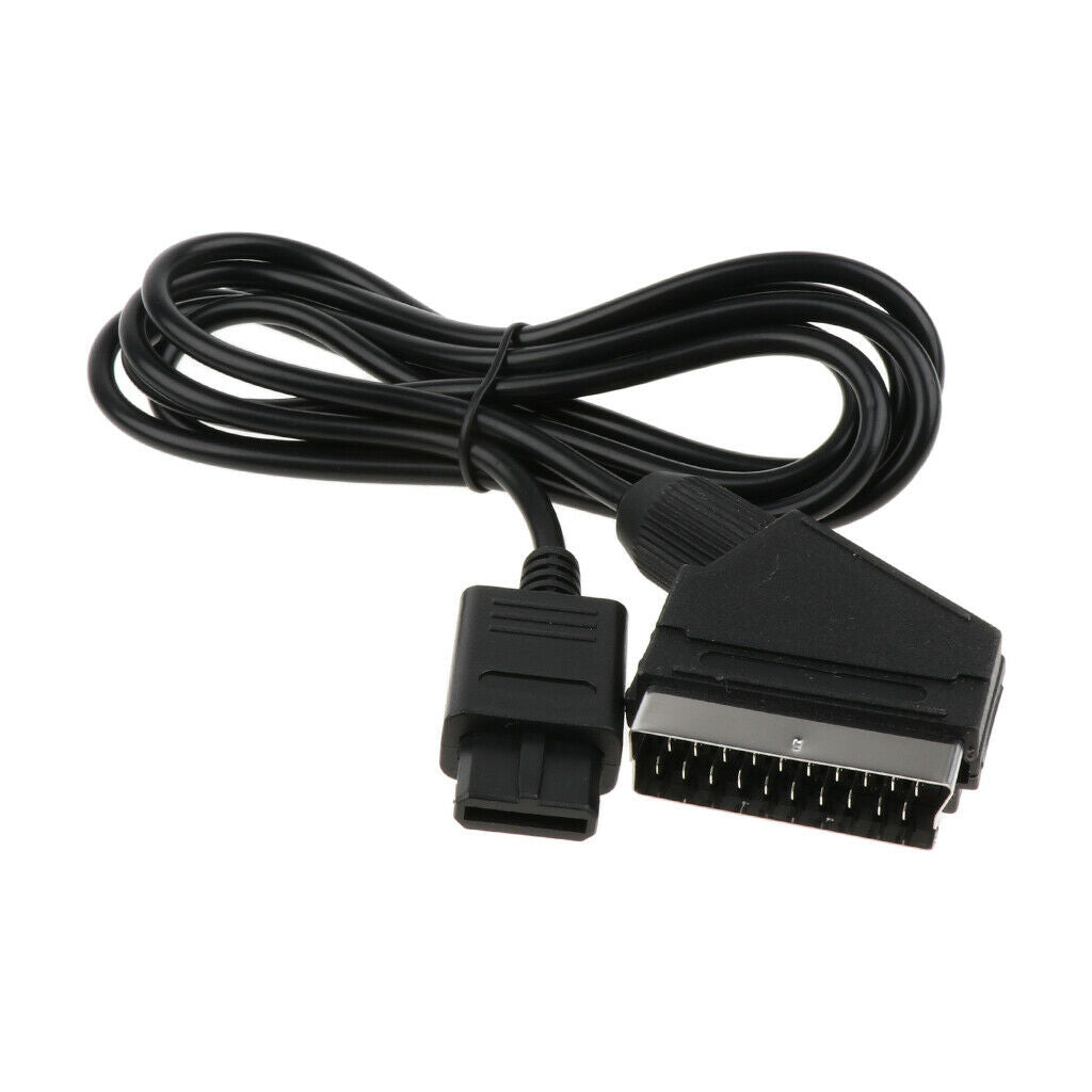 1.8m RGB Scart cable connection for GameCube N64 SNES console
