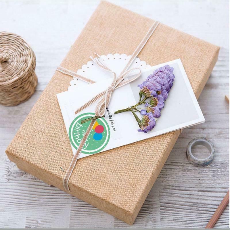 500 Pcs Round Birthday Wishes Label Stickers Present Package Decor Craft