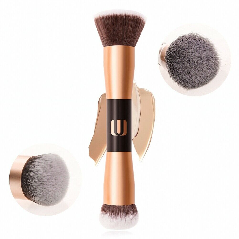 Double-headed portable makeup brush large powder brush loose powder blush brush