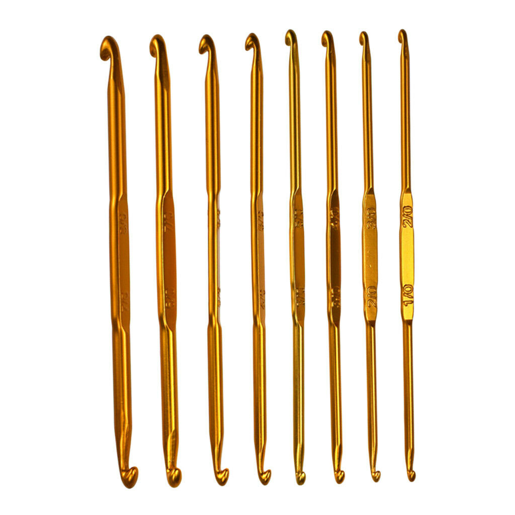 8Pcs Crochet Hooks Crochet Needle for DIY Knitting Blankets Weave Craft