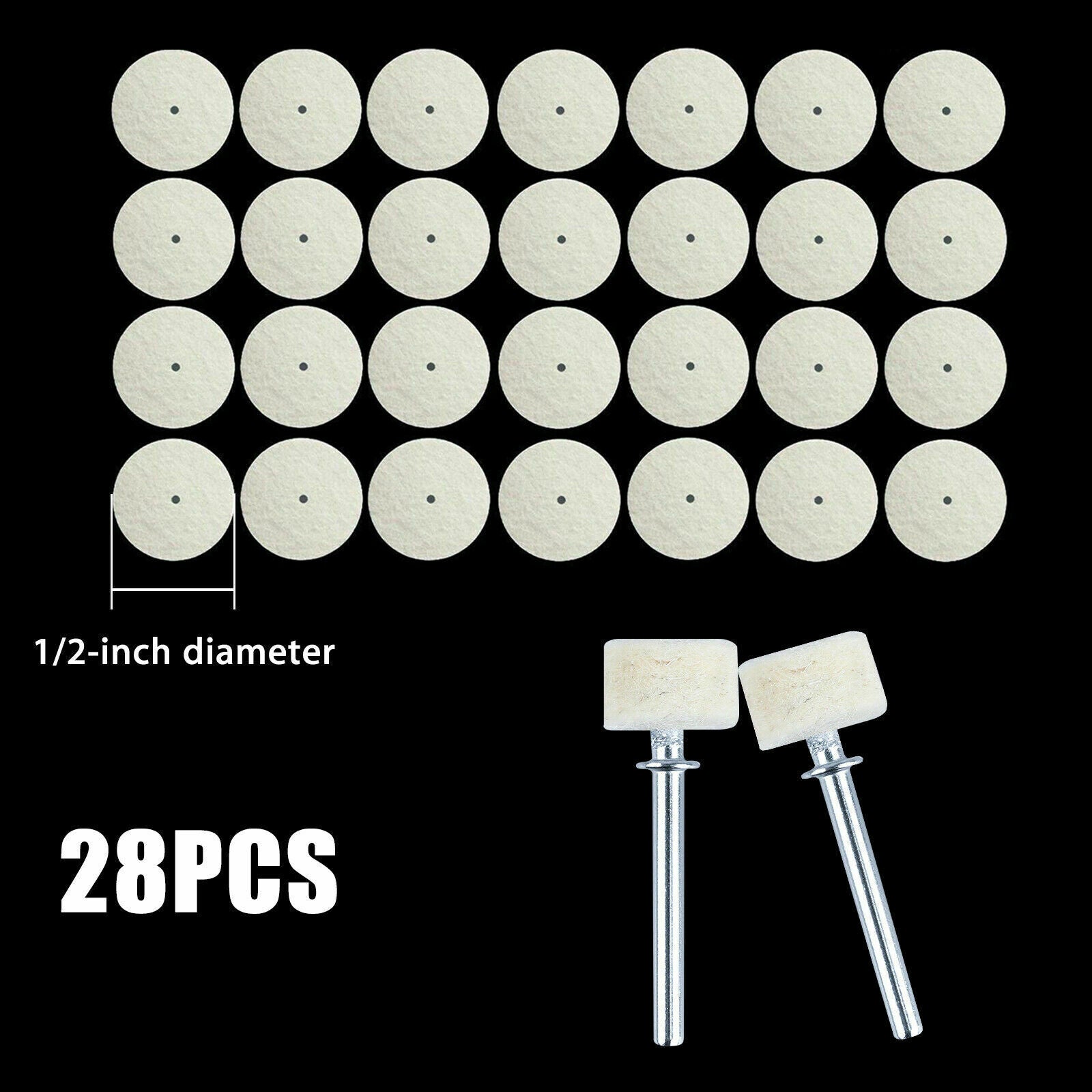 88 Soft Felt Polishing Buffing Wheel Mixed Set Accessory for Dremel Rotary Tool