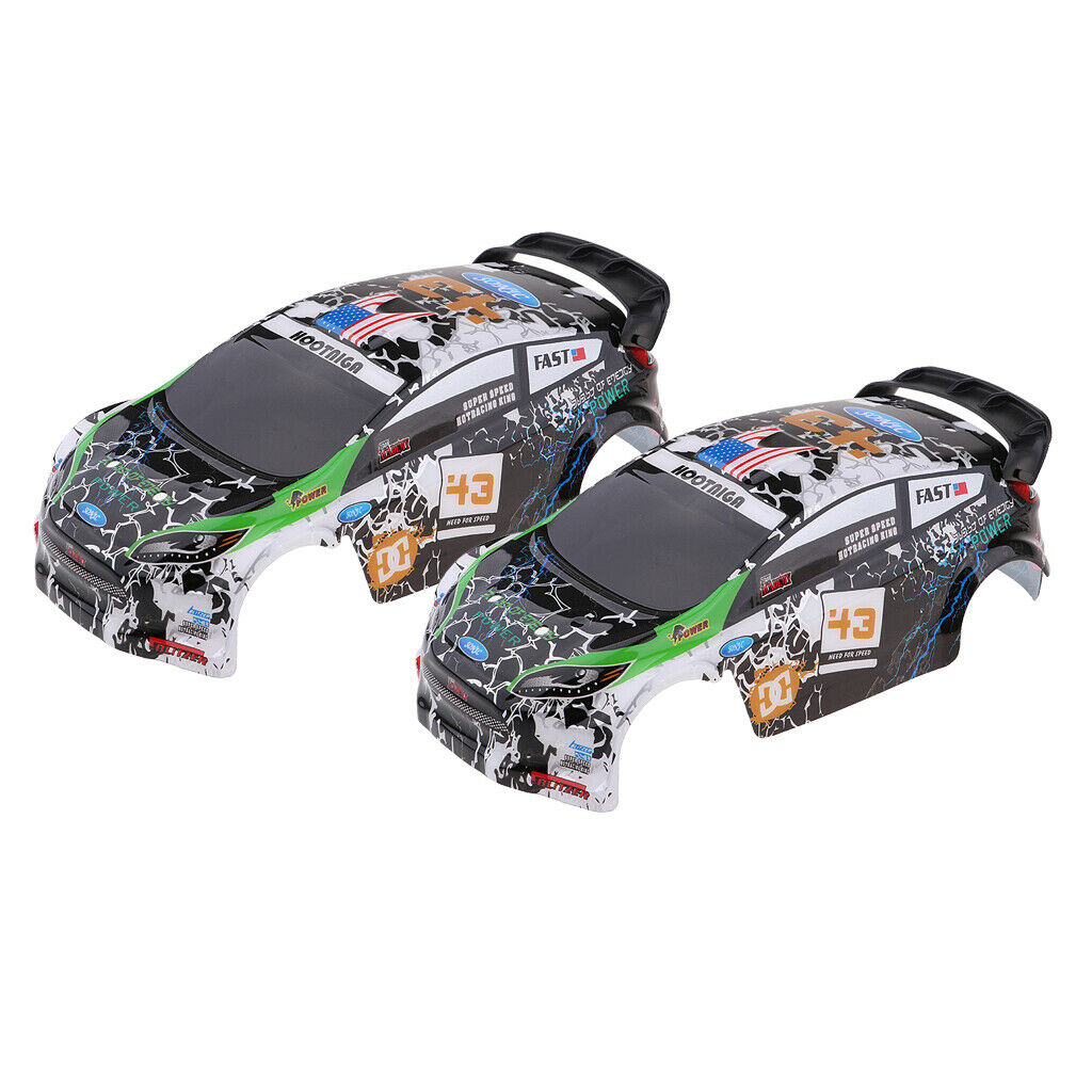2xK989 55 Pre-Painted Body DIY Body For WLtoys K989 1:28 Rally Car