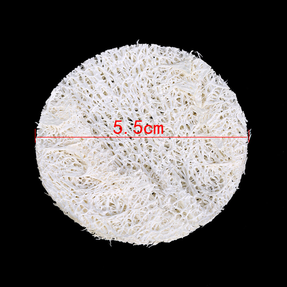 10x Natural Loofah LuffaBDacial Complexion Skin Disc Pad Exfoliator Spong.l8