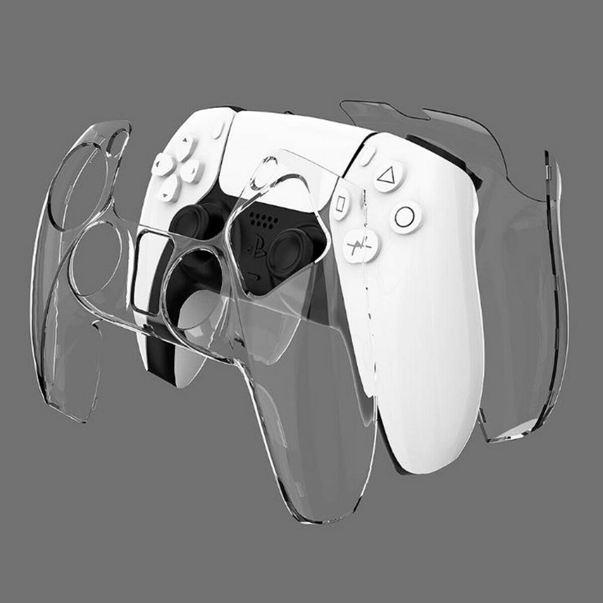 Transparent Protective Hard Case Cover Shell For Playstation 5 PS5 Controller