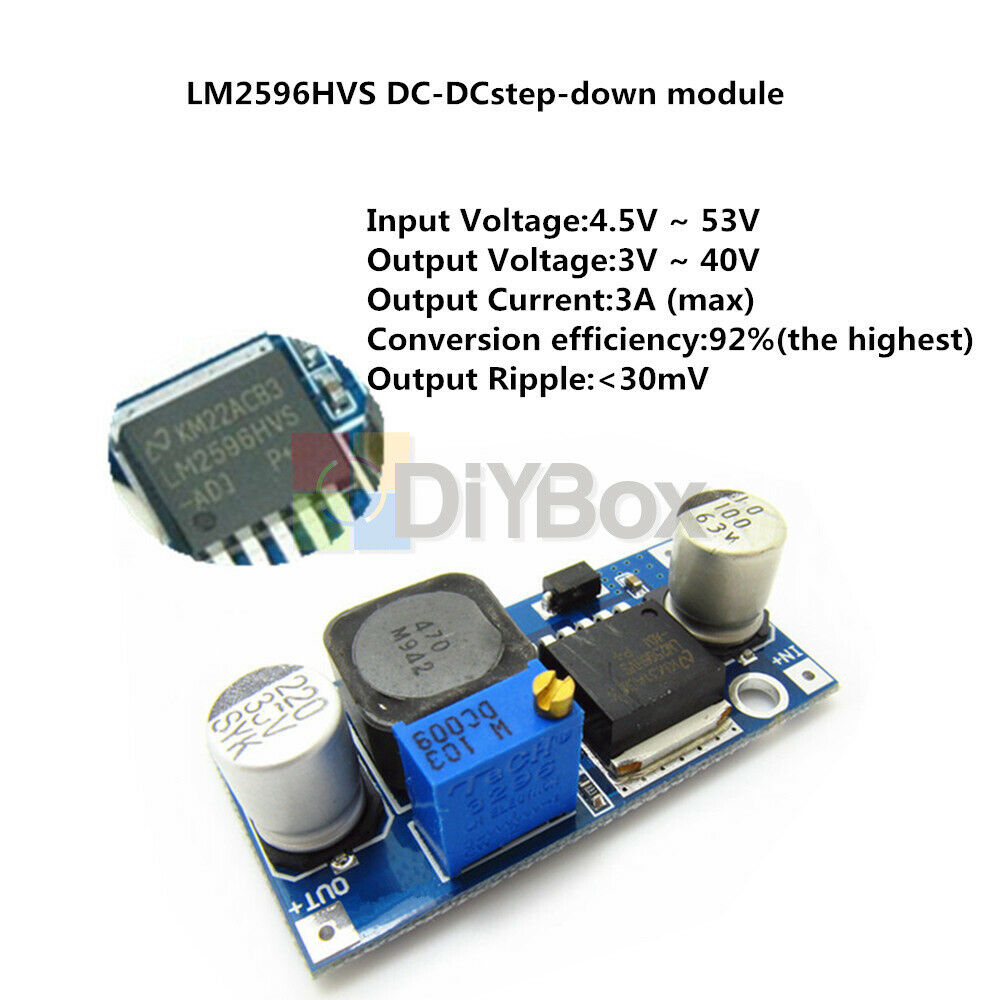 5PCS LM2596HVS LM2596HV DC-DC Adjustable Step Down Buck Converter Power Module