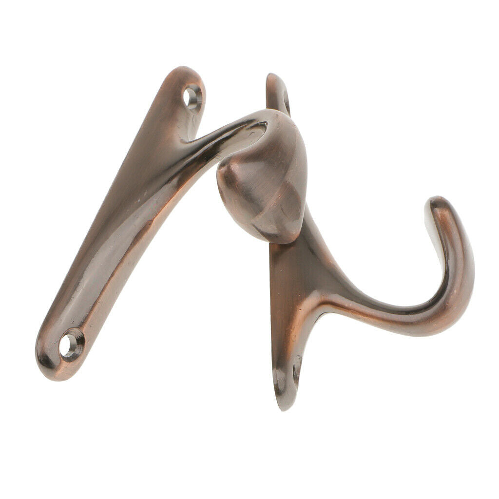 2Pcs Zinc Alloy Drapery Door Curtain Tiebacks Holdback Wall Hooks Cooper