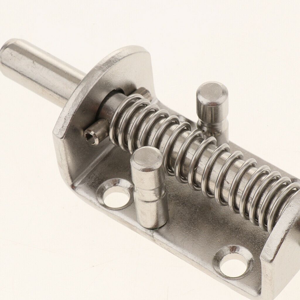 Heavy Duty Spring Latch Barrel Bolt with Axle 12mm 304 Stainless Steel