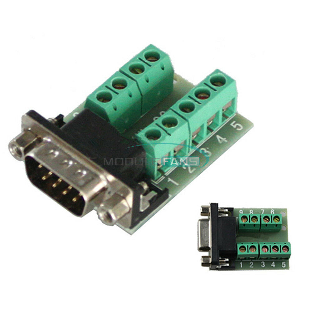 DB9 Male Adapter Signals Terminal Module RS232 Serial to Terminal DB9  Connector