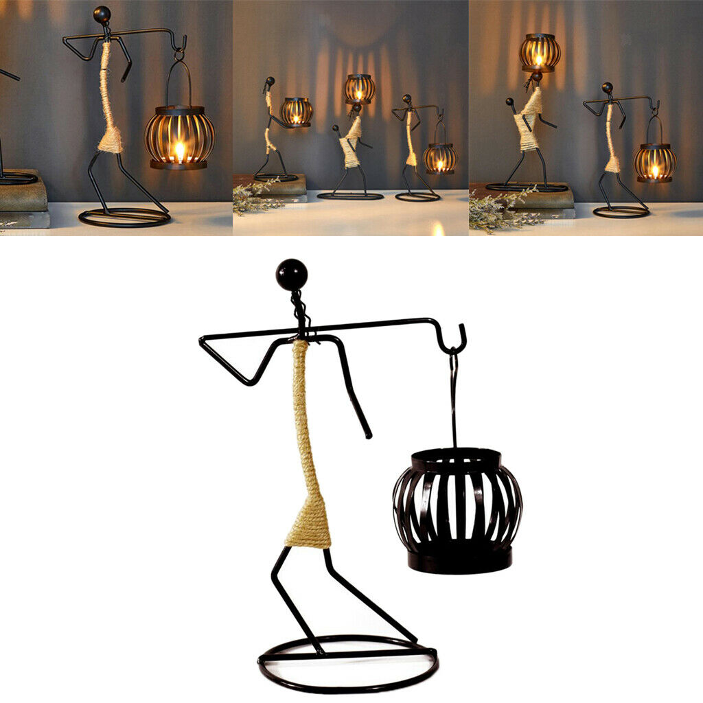 Metal Candlestick Holder Wedding Candle Holder Home Decoration 17x10x23.8CM