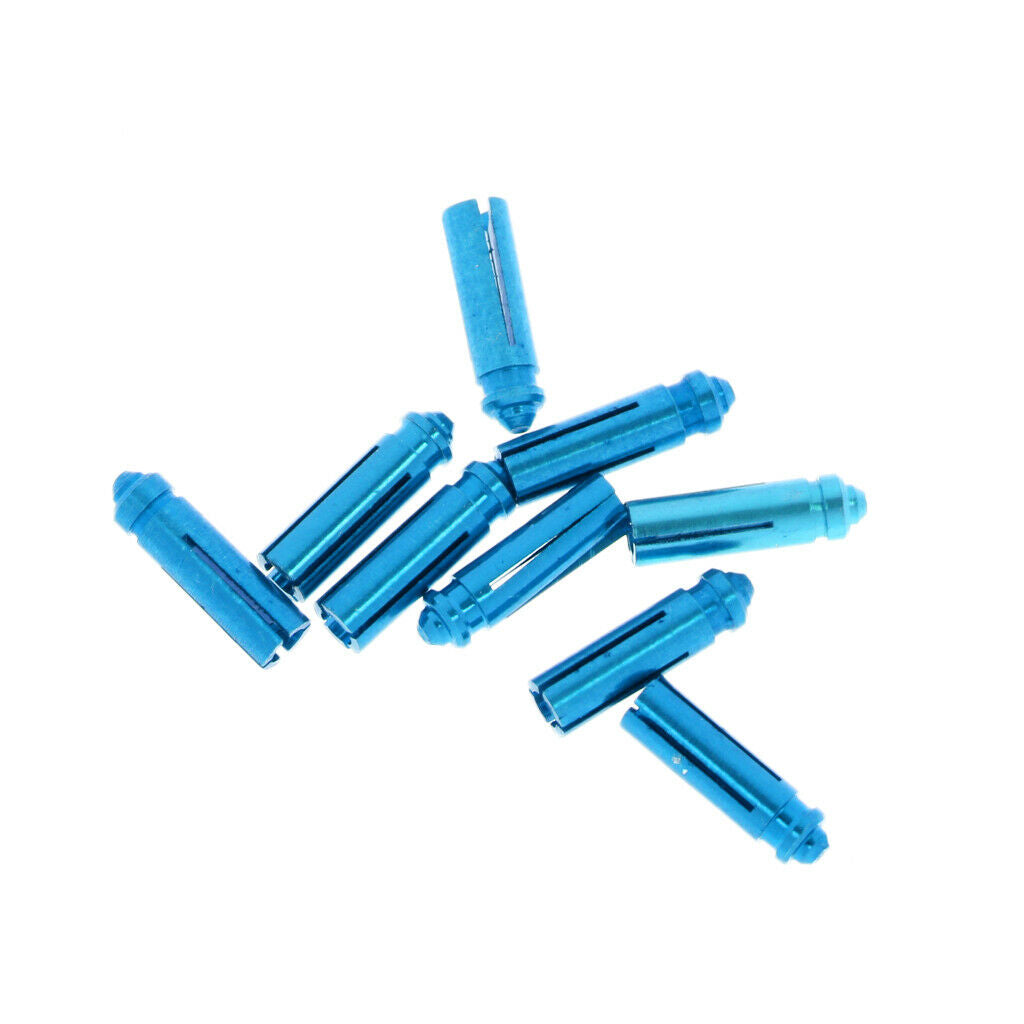 Set of 18 Anodised Aluminum Dart  Savers Protectors (Purple + Blue)
